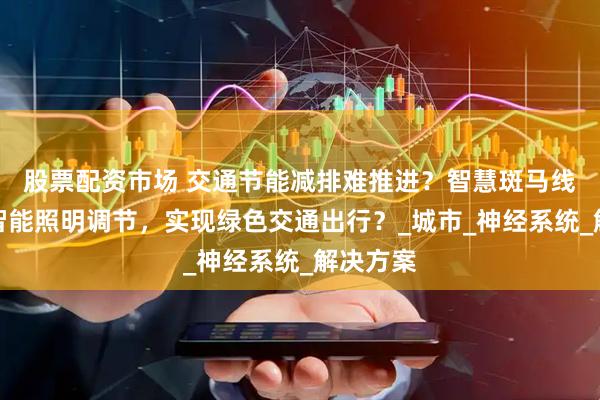 股票配资市场 交通节能减排难推进？智慧斑马线凭啥用智能照明调节，实现绿色交通出行？_城市_神经系统_解决方案